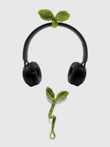 ROMWE Fairycore 1 件手工钩针双叶装饰发带头巾头带吸汗带