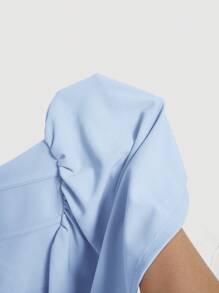 SHEIN MOD Women's Pearl Beaded High Waist Skirt - Baby Blue - View 5