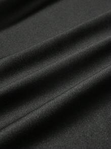 Attitoon Áo nỉ nữ dáng rộng, dày dặn, có mũ, khóa kéo, họa tiết chữ cái và ngôi sao, thích hợp cho mùa thu/đông. - màu đen - Xem 4