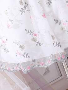 Robe de princesse pour filles pré-adolescentes avec broderie délicate et robe légère formelle, élégante robe de fête pour pré-adolescentes - Blanc - Voir 7