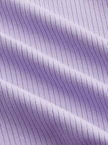 SHEIN MOD 女士纯色圆领盖袖 T 恤