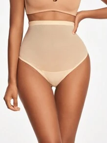 SHAPORA Women's Solid Color High Waist Shapewear Underwear - Beige - View 5