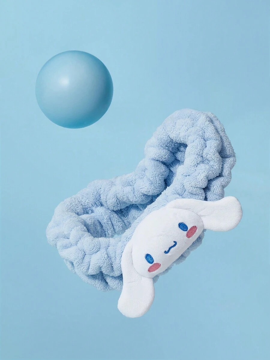 HELLO KITTY AND FRIENDS | SHEIN 卡通主題毛絨彈性髮圈 - 淺藍色 - 查看 1