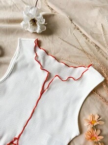 Soleia Women's Casual Vacation Style Sleeveless Top And Mini Skirt Set - Multicolor - View 3