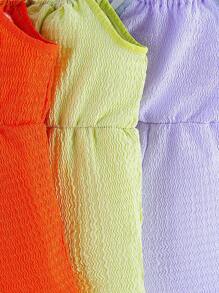 Baby Girl's Stylish Cami Romper, 3pcs/Set Spring/Summer Outfits - Multicolor - View 3