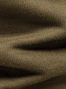 Manfinity Homme Men's High Neck Long Sleeve Fleece Sweater, Men Turtleneck Sweater, Men Turtle Neck, Mock Neck Men, Men Sweaters, Men Winter Sweaters - Camel - View 5