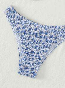 SHEIN Swim Summer Beach Women's Printed Bikini Bottoms, Random Pattern - Multicolor - View 5