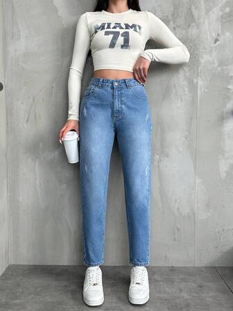 Cat Whisker Tapered Jeans