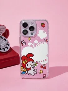 HELLO KITTY AND FRIENDS | SHEIN Carcasa Para Teléfono Móvil Con Espejo - Rojo - Ver 2