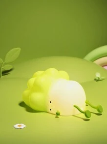 JMMO Cabbage Shape Night Light, Cute Lamp, Table Lamp, Dimmable, USB Rechargeable, Nursing Light, Bedside Night Light, Green - Green - View 2
