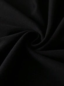 SHEIN LUNE Vacation Outfits,Spring,Resort Wear Women,Spring Outfits For Women - Black - View 4