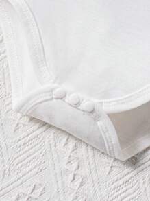 SHEIN Bộ 3 món đồ liền thân in họa tiết chữ cái và cầu vồng đáng yêu kèm váy voan nhiều lớp trang trí nơ cho bé gái, lý tưởng cho tiệc sinh nhật vào mùa xuân và mùa hè - Nhiều màu - Xem 5