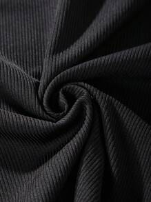 SHEIN 4入組單色圓領短袖t恤,適用於中小學女孩