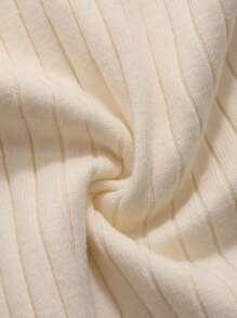 DAZY Men Solid Ribbed Knit Jumper - Apricot - View 6