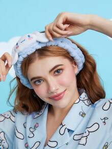 HELLO KITTY AND FRIENDS | SHEIN 卡通主題毛絨彈性髮圈 - 淺藍色 - 查看 2