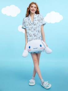 HELLO KITTY AND FRIENDS | SHEIN 白色卡通毛絨枕頭 - 白色 - 查看 9