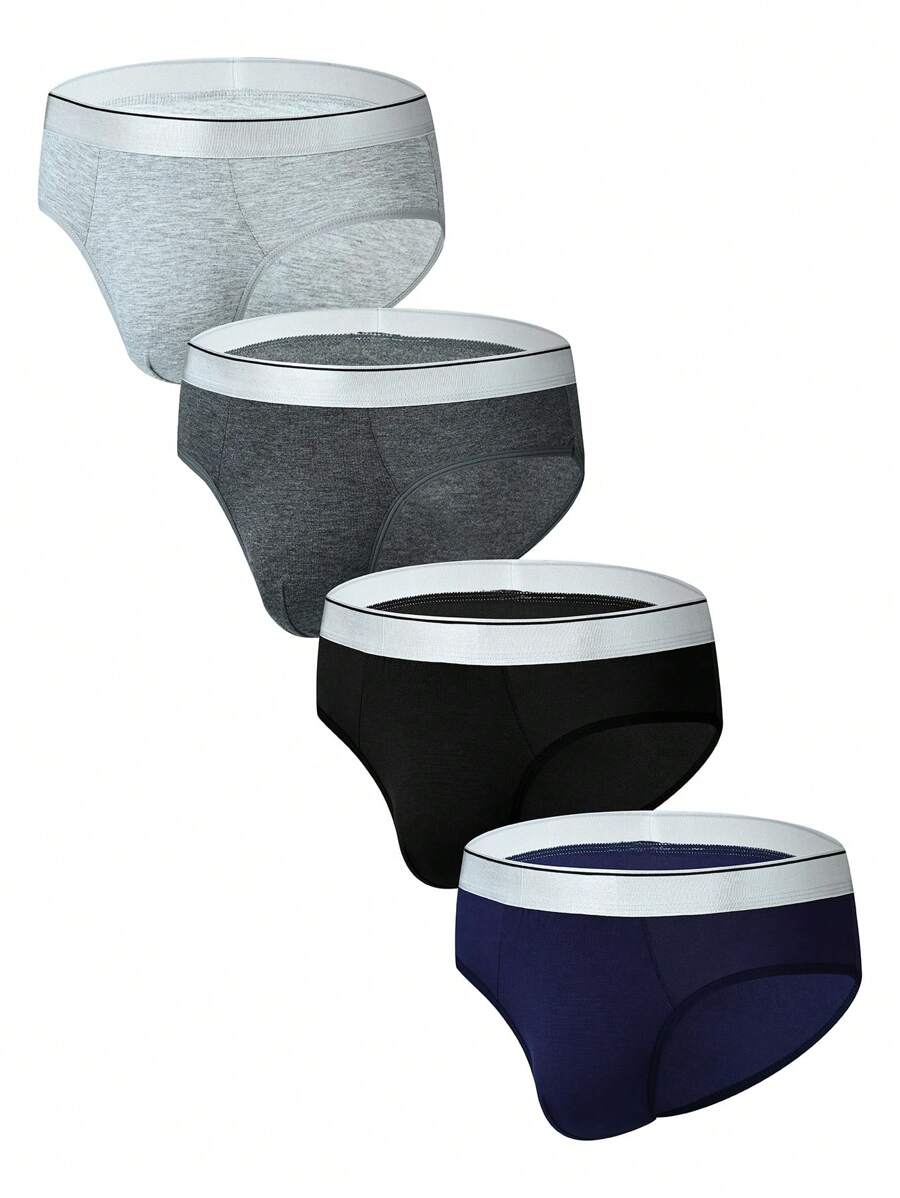 Men's Breathable Triangle Underwear, Four Seasons (4pcs/Pack)