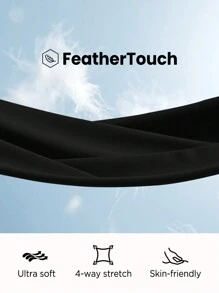 SHEIN Sports 拉链式拇指孔运动卫衣 - 黑色 - 查看 5