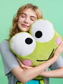 HELLO KITTY AND FRIENDS | SHEIN Lindo Cojín De Peluche Con Forma De Rana De Ojos Grandes Verde - Verde - Ver 1