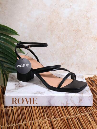 SHUZIA 女士高跟凉鞋假日度假氛围鞋夏季春季鞋春假复活节母亲节礼物