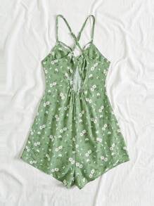 Soleia 女士花卉印花細肩吊帶連身褲 - 彩色 - 查看 2