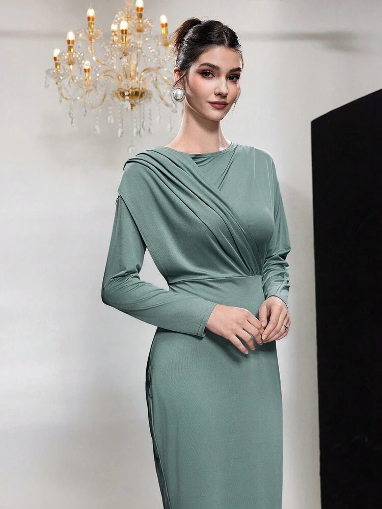 Women's Solid Color Hooded Dress Fall Cloth For Women