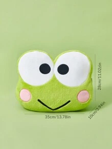 HELLO KITTY AND FRIENDS | SHEIN Lindo Cojín De Peluche Con Forma De Rana De Ojos Grandes Verde - Verde - Ver 3