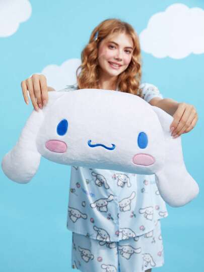 HELLO KITTY AND FRIENDS | SHEIN 白色卡通毛絨枕頭