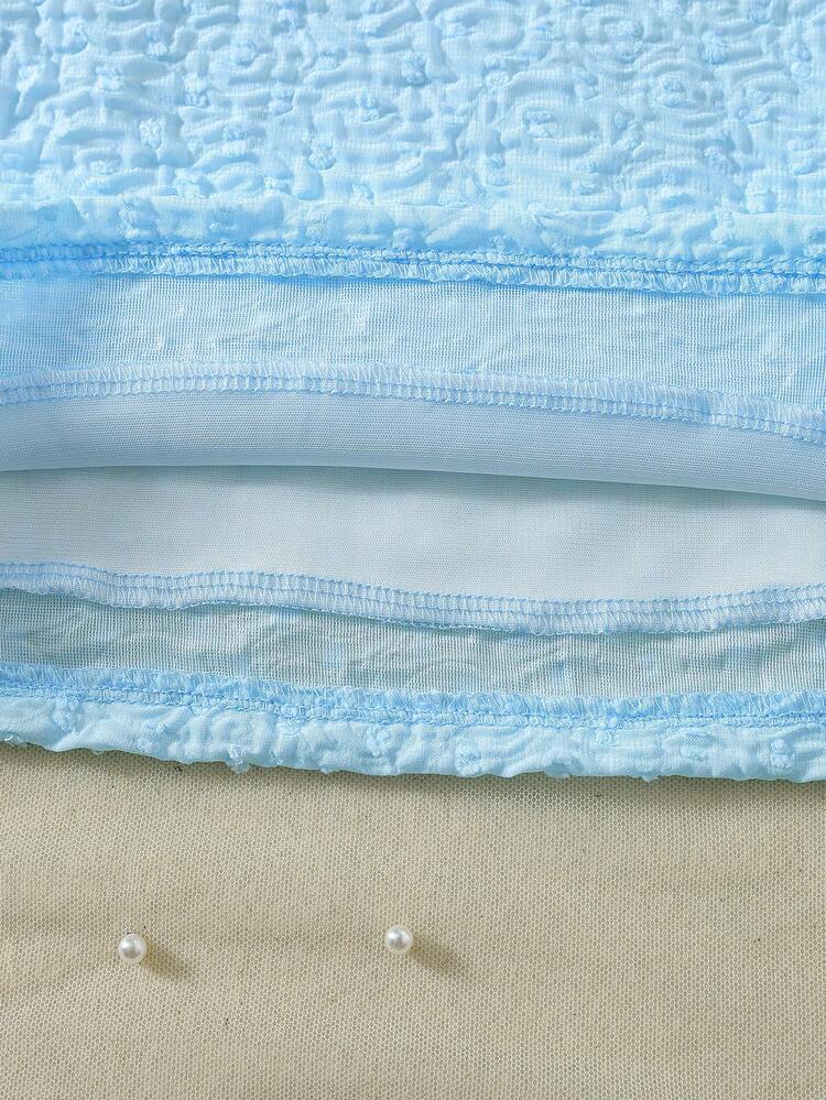 Young Girls' Elegant Style Floral Print Shoulder Ruffle Decoration Sheath Sleeveless Dress For Holiday Party Summer