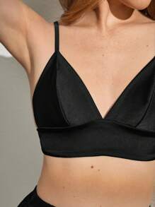 Ocili Leisure 2pcs/Set Women's Wire-Free Triangle Bra