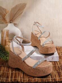 SHUZIA Women's Fashionable Wedge Heel Thick Platform Sandals