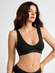 Ocili Ocili Débardeur De Soutien-gorge Sans Couture Pour Femmes Avec Détail De Lettres Et Bretelles Lingerie