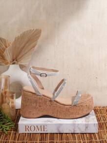 SHUZIA Women's Fashionable Wedge Heel Thick Platform Sandals