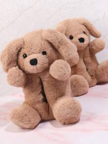 SHUZIA 女式可愛動物造型棕色室內拖鞋