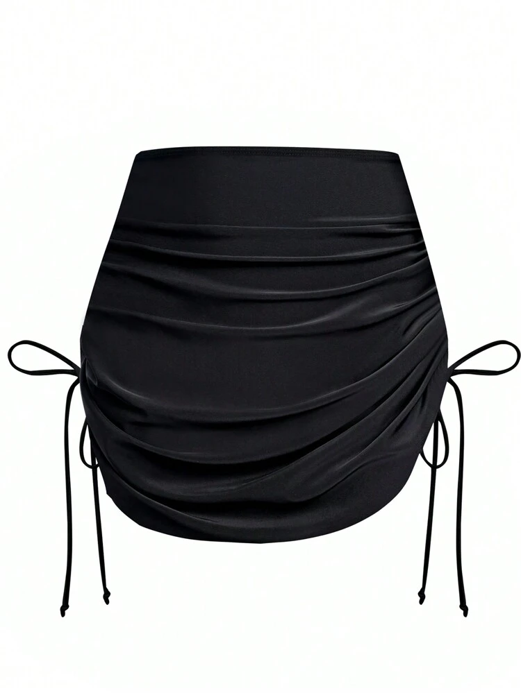 Summer Beach Women's Cover Up With Drawstring On Side