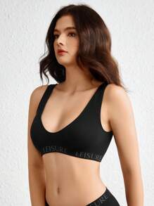 Ocili Ocili Débardeur De Soutien-gorge Sans Couture Pour Femmes Avec Détail De Lettres Et Bretelles Lingerie