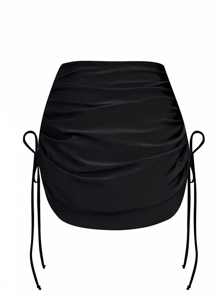 Summer Beach Women's Cover Up With Drawstring On Side