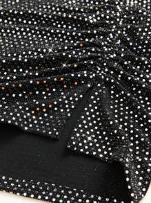 EgrlEra 女士随机剪裁侧开衩裙 Y2K 服装