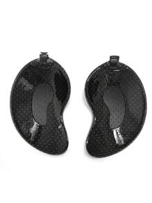 1對黑色v-2穿孔柔軟乳頭貼 - 黑色 - 查看 5