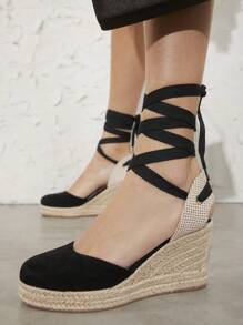 Solezae Ladies Plain Wedge Heel Shoes Summer Shoes Spring Shoes Spring Break Easter Mother's Day Present For Christmas