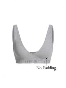 Ocili Ocili Débardeur De Soutien-gorge Sans Couture Pour Femmes Avec Détail De Lettres Et Bretelles Lingerie