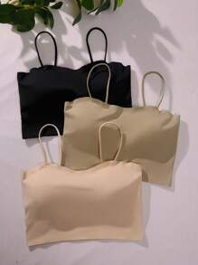 Pachet de 3 sutien fără fir solid
