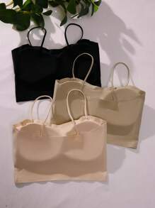 Pachet de 3 sutien fără fir solid