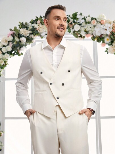 Manfinity VCAY Gewebte Freizeitweste (große Größe)