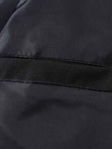 Manfinity Homme Chaqueta De Hombre Con Cremallera De Color Sólido - Negro - Ver 3