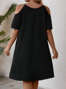 EMERY ROSE Plus Size Dress - Black - View 2