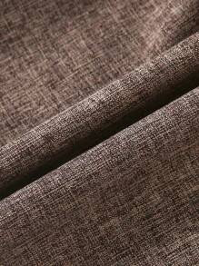 SHEIN Trẻ Con trai Sọc Ruy băng Và Thêu Áo sơ mi - Cà phê nâu - Xem 3