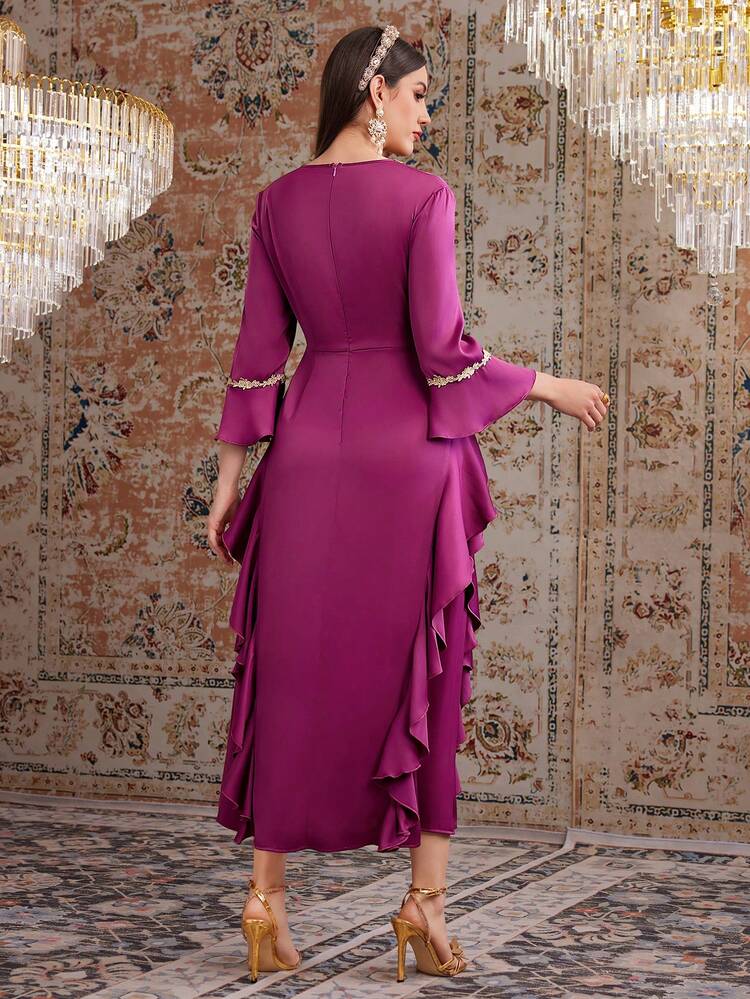 Ladies' Gorgeous & Elegant Flared Cuff Bell-Sleeve Dress