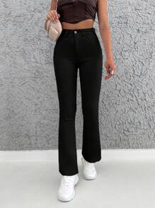 Cottnline Jeans évasés unicolore