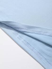 Cartoon Pattern Short Sleeve T-Shirt For Tween Girls